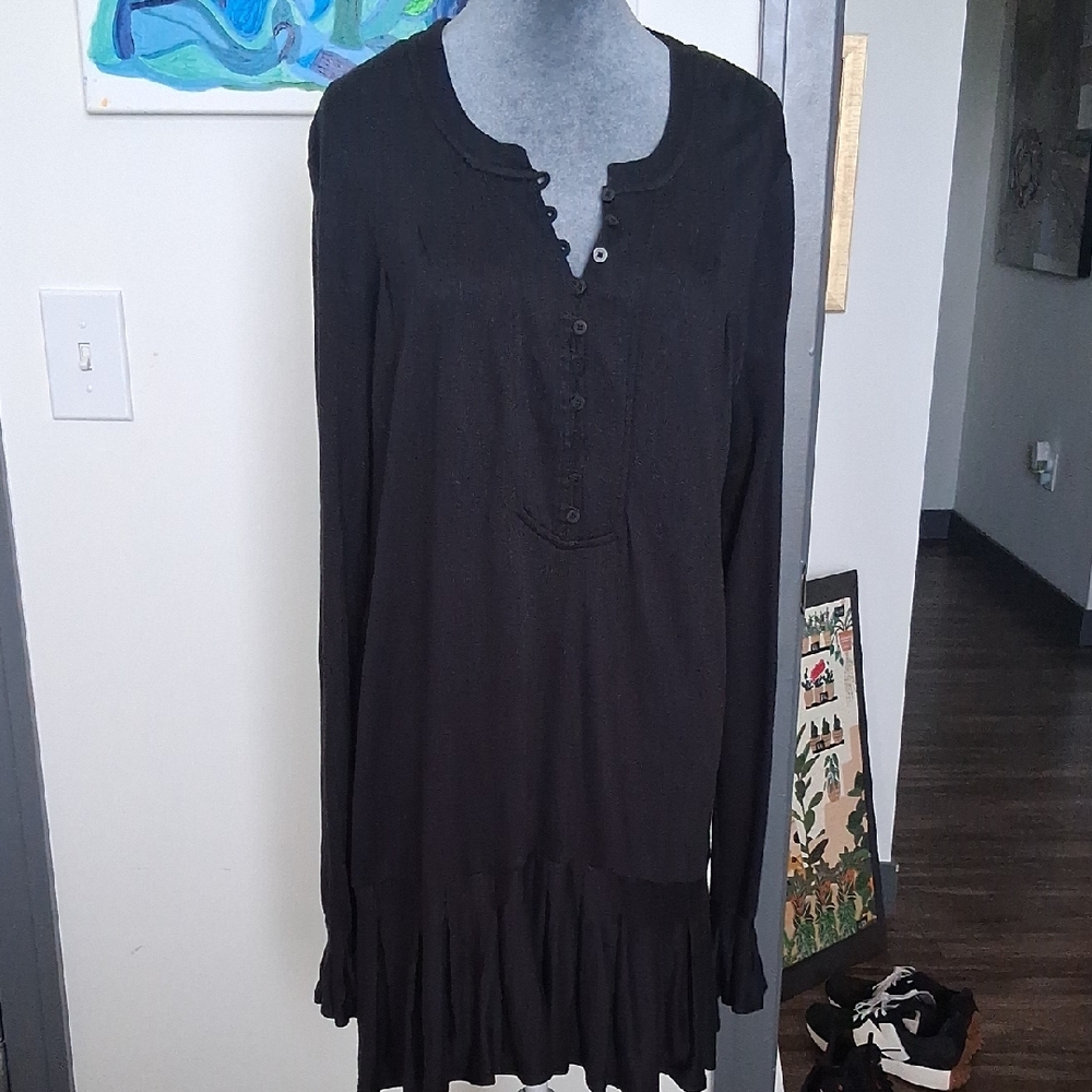 Free People Elegant Black Tunic